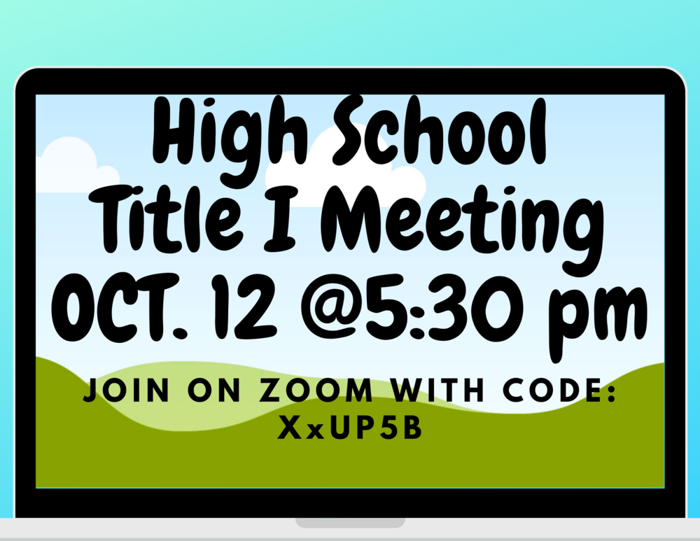 High School Title I Meeting
